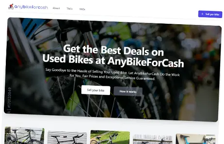 AnyBikeForCash - The Premier Marketplace for Used Bicycles